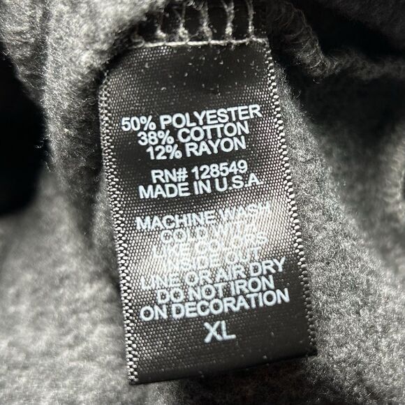 Aviator Nation Rainbow Embroidery Hoodie in heather gray, Size XL - Picture 6 of 6